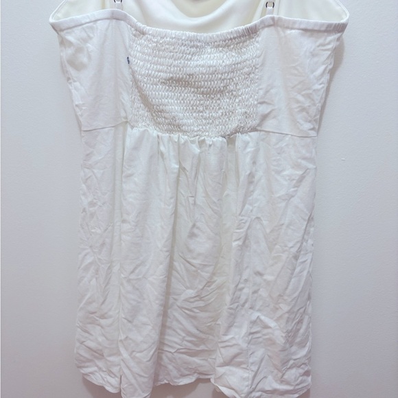 Copper Key White Linen Button Front Sundress Size Large - Picture 3 of 4